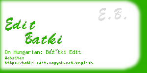 edit batki business card